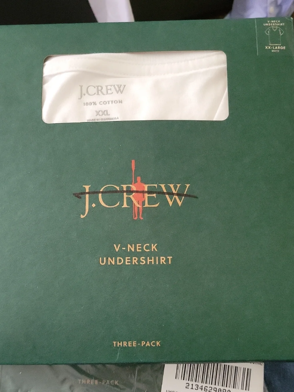 New J Crew V-neck undershirts three-pack BY548